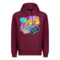 Burgundy 90's mama Premium Hoodie - Zillion Design Studio