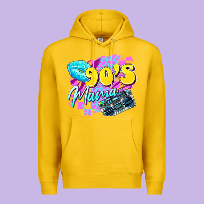90's Mama Premium Hoodie Designed By Zillion Design Studio