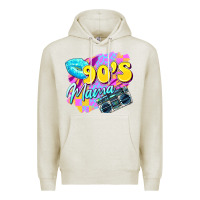 Oatmeal Heather 90's mama Premium Hoodie - Zillion Design Studio