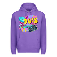 Purple 90's mama Premium Hoodie - Zillion Design Studio