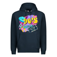 Navy 90's mama Premium Hoodie - Zillion Design Studio