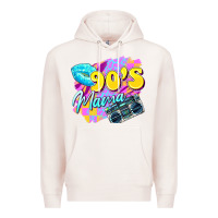 Pale Pink 90's mama Premium Hoodie - Zillion Design Studio