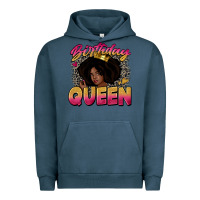 Pigment Midnight Navy birthday queen Urban Hoodie - Zillion Design Studio