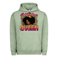 Pigment Oil Green birthday queen Urban Hoodie - Zillion Design Studio