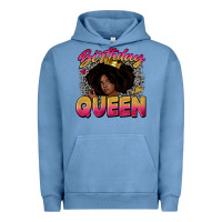 Pigment Pebble Blue birthday queen Urban Hoodie - Zillion Design Studio
