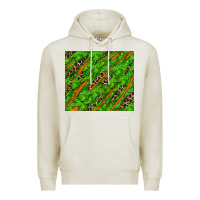 Oatmeal Heather Distressed Shamrock And Leopard Premium Hoodie - RanaPortraitStore