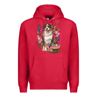 Cardinal Easter Aussie Australian Shepherd Premium Hoodie - RanaPortraitStore