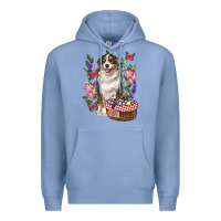 Colony Blue Easter Aussie Australian Shepherd Premium Hoodie - RanaPortraitStore