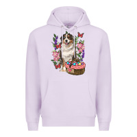 Lilac Easter Aussie Australian Shepherd Premium Hoodie - RanaPortraitStore