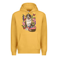 Mustard Easter Aussie Australian Shepherd Premium Hoodie - RanaPortraitStore