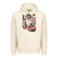 Sandshell Easter Aussie Australian Shepherd Premium Hoodie - RanaPortraitStore