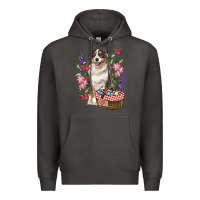 Smoke Easter Aussie Australian Shepherd Premium Hoodie - RanaPortraitStore