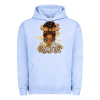 Pigment Grape Ice believe praying afro messy bun Urban Hoodie - texasbilliewilder
