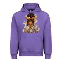 Tulip believe praying afro messy bun Urban Hoodie - texasbilliewilder