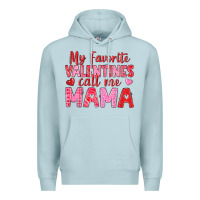 My Favorite Valentines Call Me Mama Premium Hoodie | Teevron