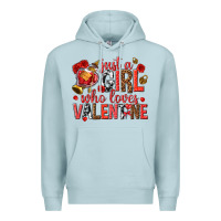 Blue Mist just a girl who loves valentine Premium Hoodie - texasbilliewilder