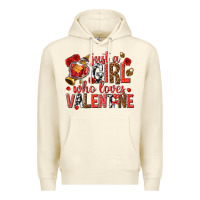 Sandshell just a girl who loves valentine Premium Hoodie - texasbilliewilder