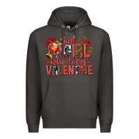 Smoke just a girl who loves valentine Premium Hoodie - texasbilliewilder