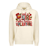 Tofu just a girl who loves valentine Premium Hoodie - texasbilliewilder