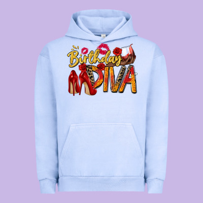 Birthday Diva Urban Hoodie Designed By Zillion Design Studio