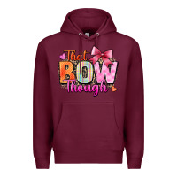 Burgundy that bow though Premium Hoodie - Zillion Design Studio