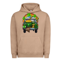 Pigment Burro St Patrick's Day Truck With Pot Of Gold Horseshoe And Rainbow Urban Hoodie - RanaPortraitStore