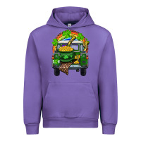 Tulip St Patrick's Day Truck With Pot Of Gold Horseshoe And Rainbow Urban Hoodie - RanaPortraitStore