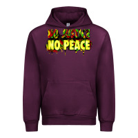 Mauve Wine no justice no peace Urban Hoodie - Zillion Design Studio
