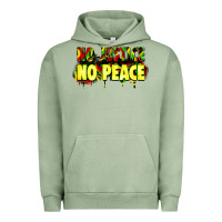 Pigment Oil Green no justice no peace Urban Hoodie - Zillion Design Studio