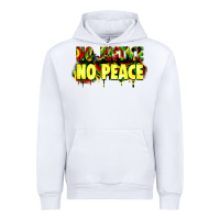 White no justice no peace Urban Hoodie - Zillion Design Studio
