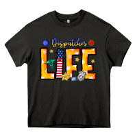 Asphalt name tribute to first responder dispatchers Heavy Core Tee - CowhideDigitalArt
