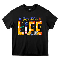 Black name tribute to first responder dispatchers Heavy Core Tee - CowhideDigitalArt
