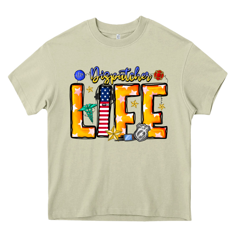 Name Tribute To First Responder Dispatchers Heavy Core Tee by CowhideDigitalArt | Teevron