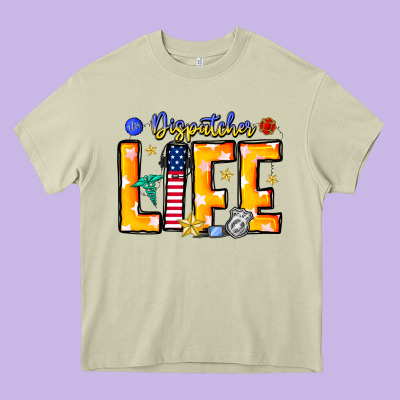 Name Tribute To First Responder Dispatchers Heavy Core Tee Designed By Cowhidedigitalart