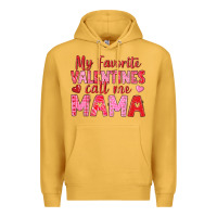 Mustard my favorite valentines call me mama Premium Hoodie - texasbilliewilder