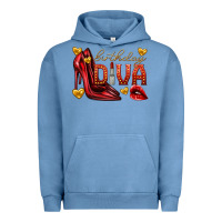 Pigment Pebble Blue birthday diva Urban Hoodie - texasbilliewilder