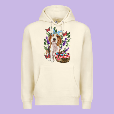 Easter Beagle Premium Hoodie Designed By Ranaportraitstore