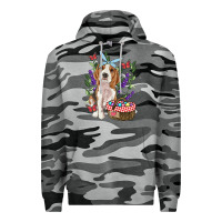 Slate Camo Easter Beagle Premium Hoodie - RanaPortraitStore