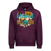 Mauve Wine blessed memaw with sunflowers Urban Hoodie - texasbilliewilder