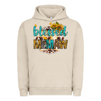 Pigment French Oak blessed memaw with sunflowers Urban Hoodie - texasbilliewilder