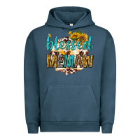 Pigment Midnight Navy blessed memaw with sunflowers Urban Hoodie - texasbilliewilder