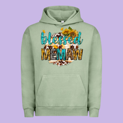 Urban Hoodie blessed memaw with sunflowers