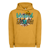 Pigment Peanut Butter blessed memaw with sunflowers Urban Hoodie - texasbilliewilder