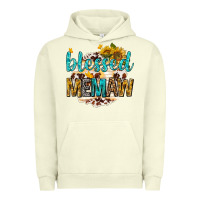 Pigment Pistachio blessed memaw with sunflowers Urban Hoodie - texasbilliewilder