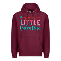 Burgundy momys little valentine Premium Hoodie - texasbilliewilder