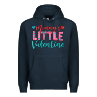 Navy momys little valentine Premium Hoodie - texasbilliewilder