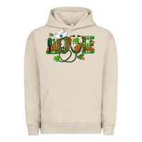 Pigment French Oak st patricks day love nurse Urban Hoodie - RanaPortraitStore