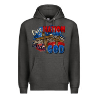 Charcoal Heather one nation under god Premium Hoodie - Zillion Design Studio