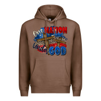 Chestnut one nation under god Premium Hoodie - Zillion Design Studio