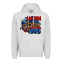 Dove Grey one nation under god Premium Hoodie - Zillion Design Studio